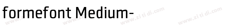 formefont Medium字体转换